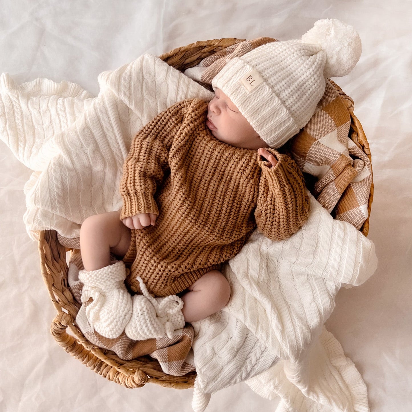Chunky Knit Beanie - Milk