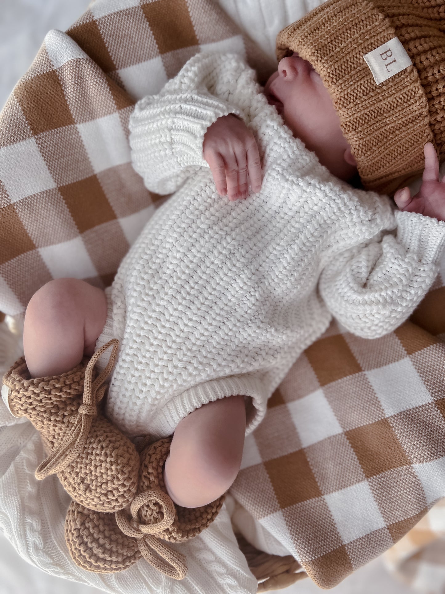 Chunky Knit Romper - Milk
