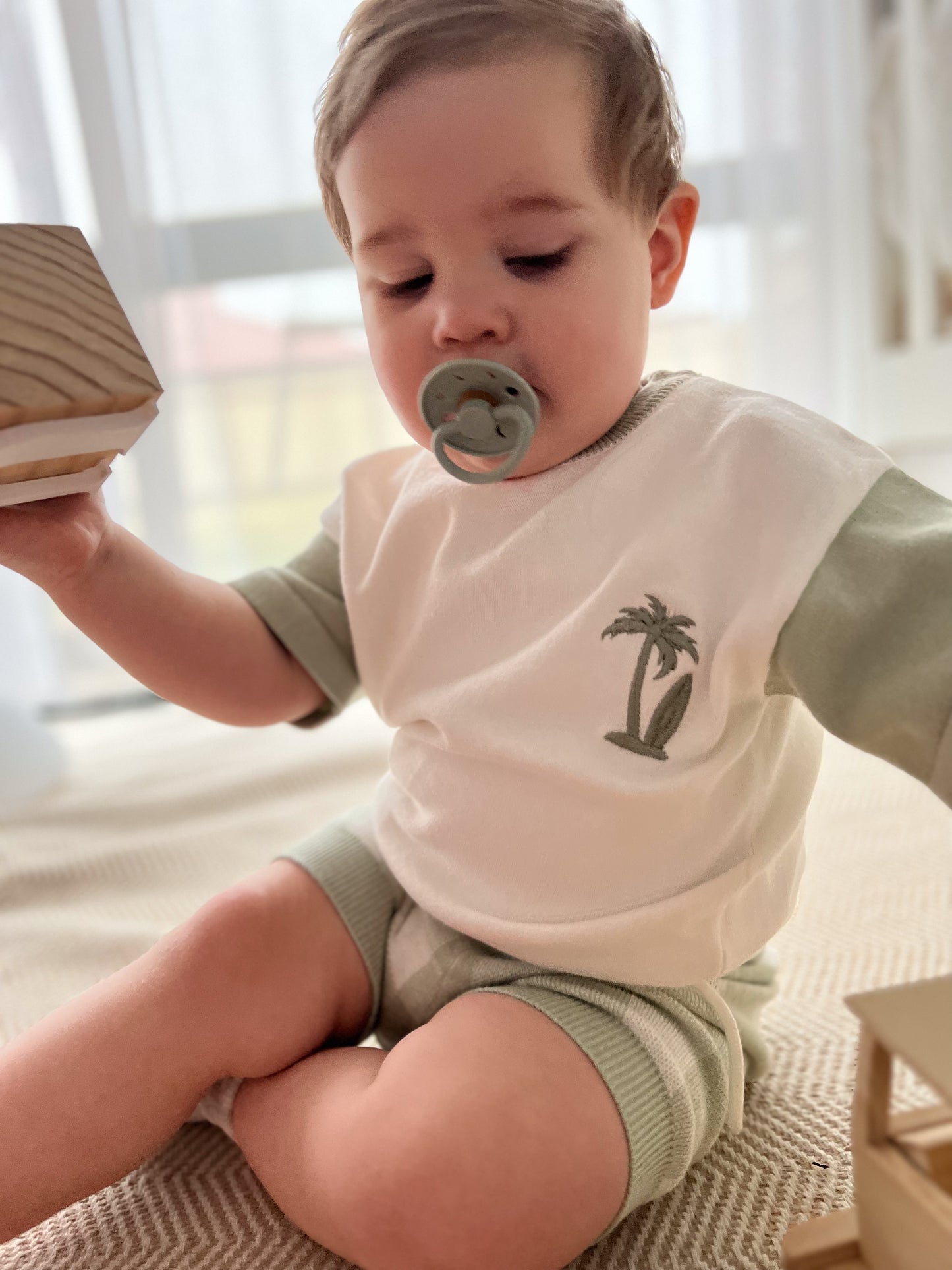 Knit Surfs Up Tee - Sage