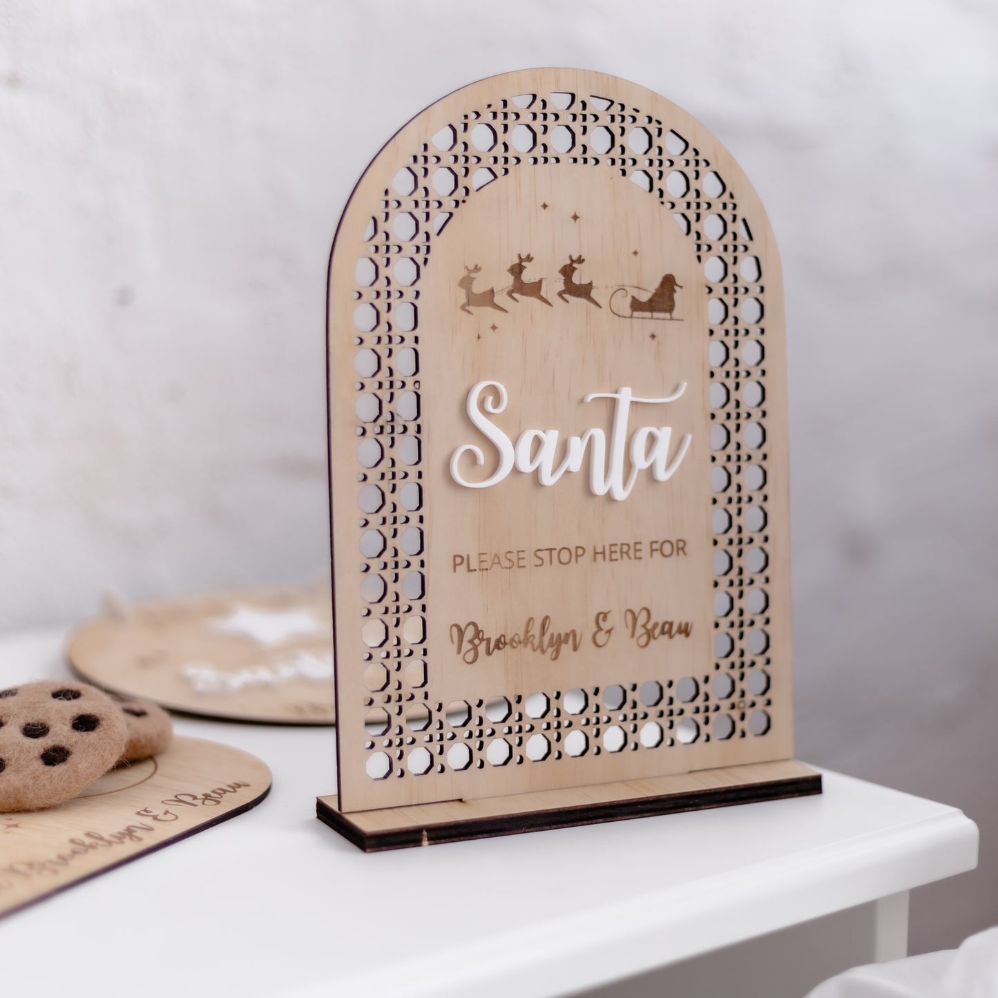 Personalised Santa Stop Here Sign