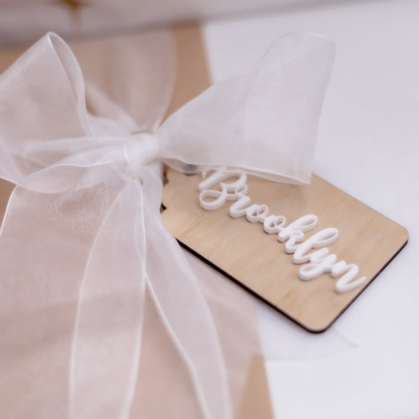 Wooden Christmas Gift Tag