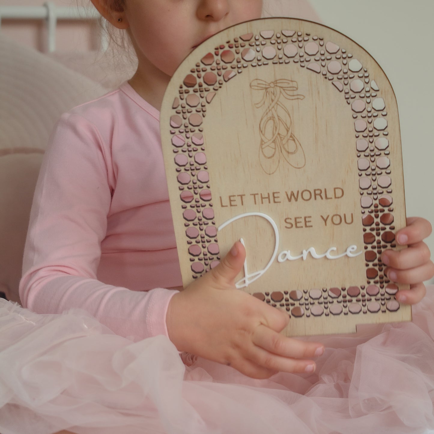 Wooden Rattan Look Decor - Ballet Theme