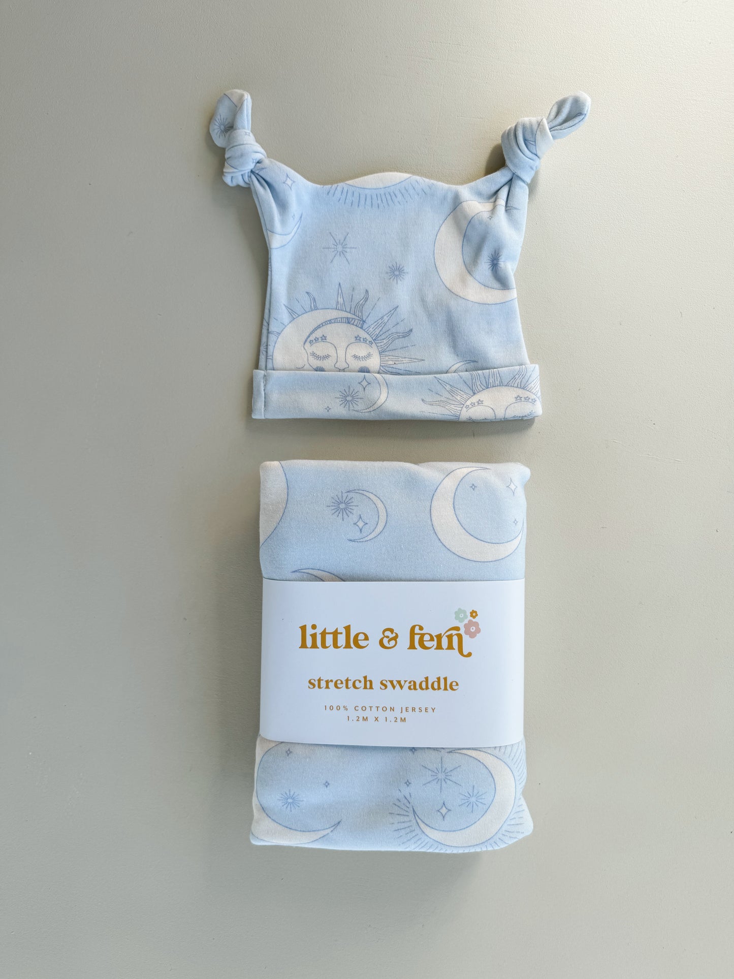 Jersey Swaddle Set - Celestial Blue