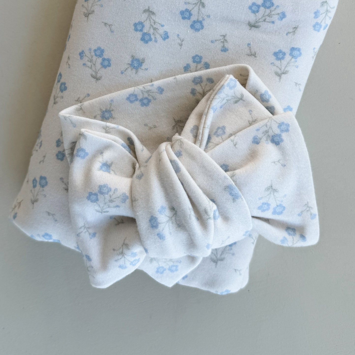 Oversized Topknot - Blue Paisley