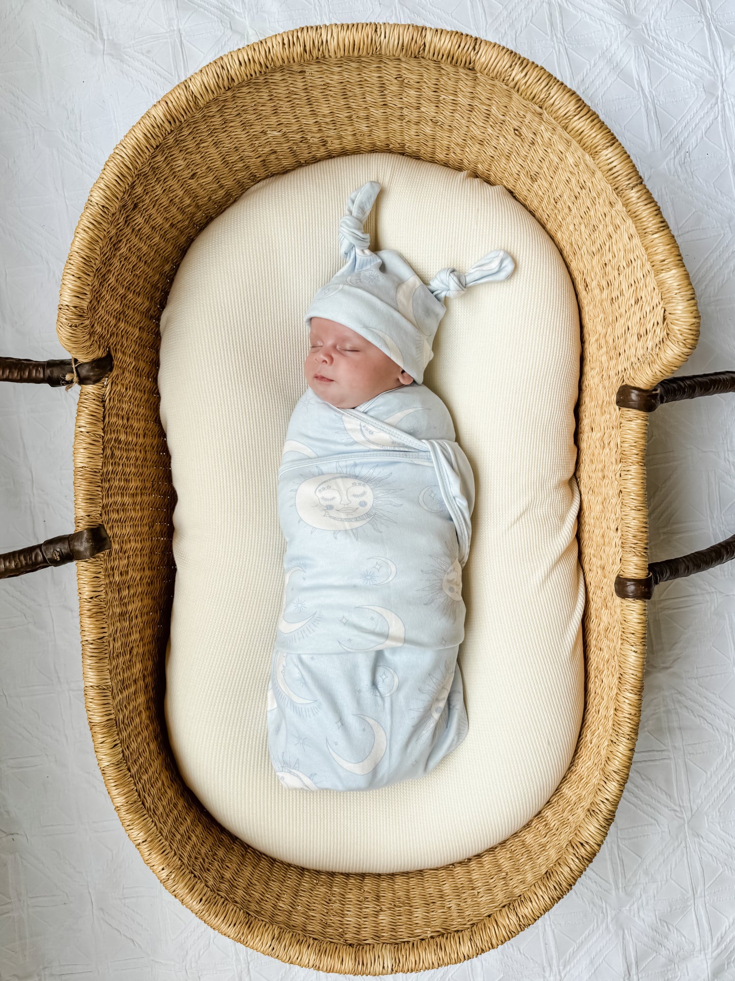 Jersey Swaddle Set - Celestial Blue
