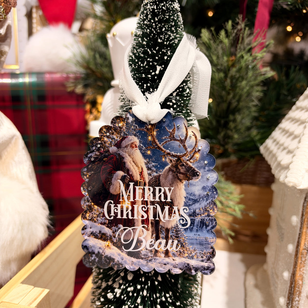CHRISTMAS TAG | Personalised | UV Printed Acrylic