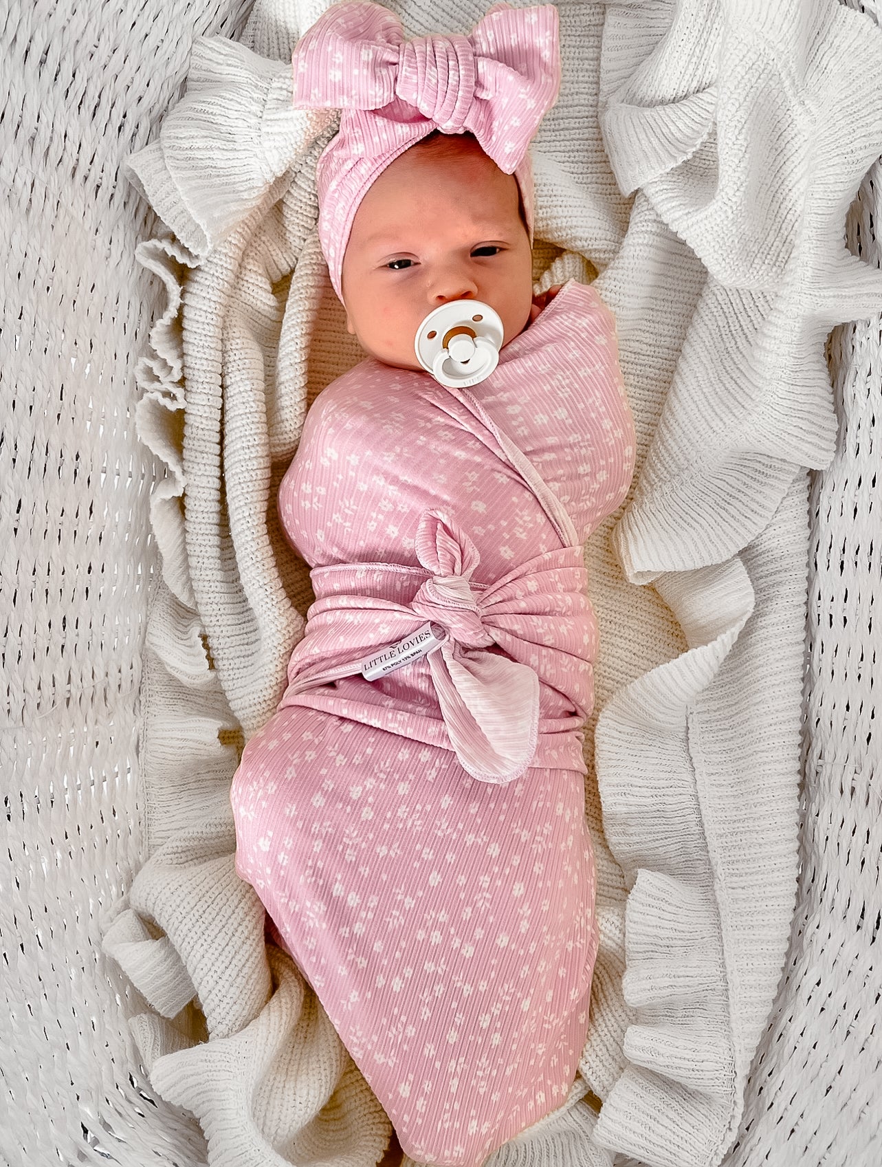 Stretch Swaddle - Pink Fleur