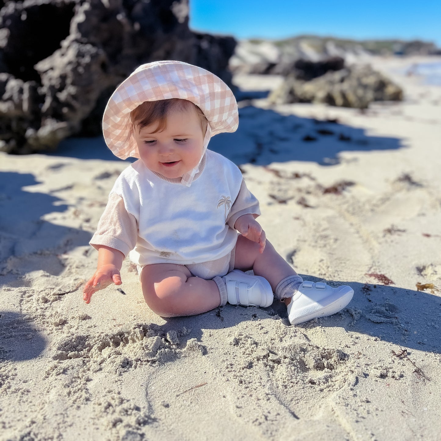 Quinn Check Sun Hat