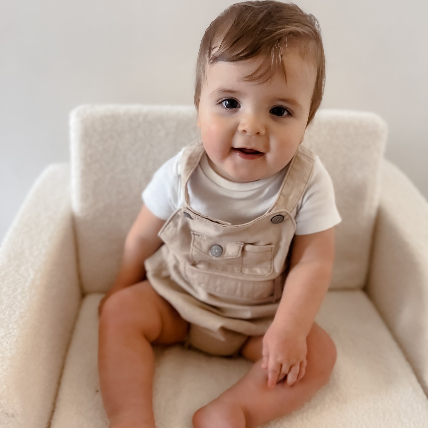 Savanna Utility Romper - Almond