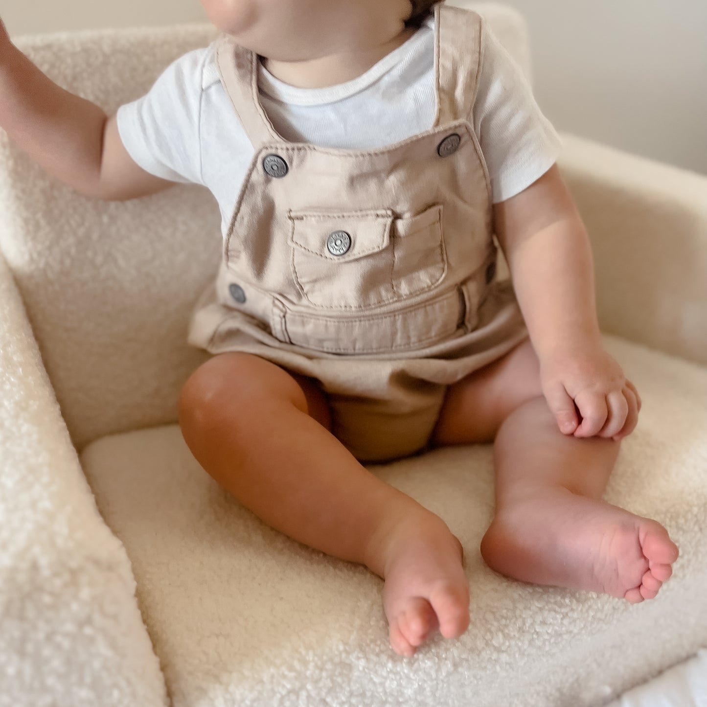Savanna Utility Romper - Almond