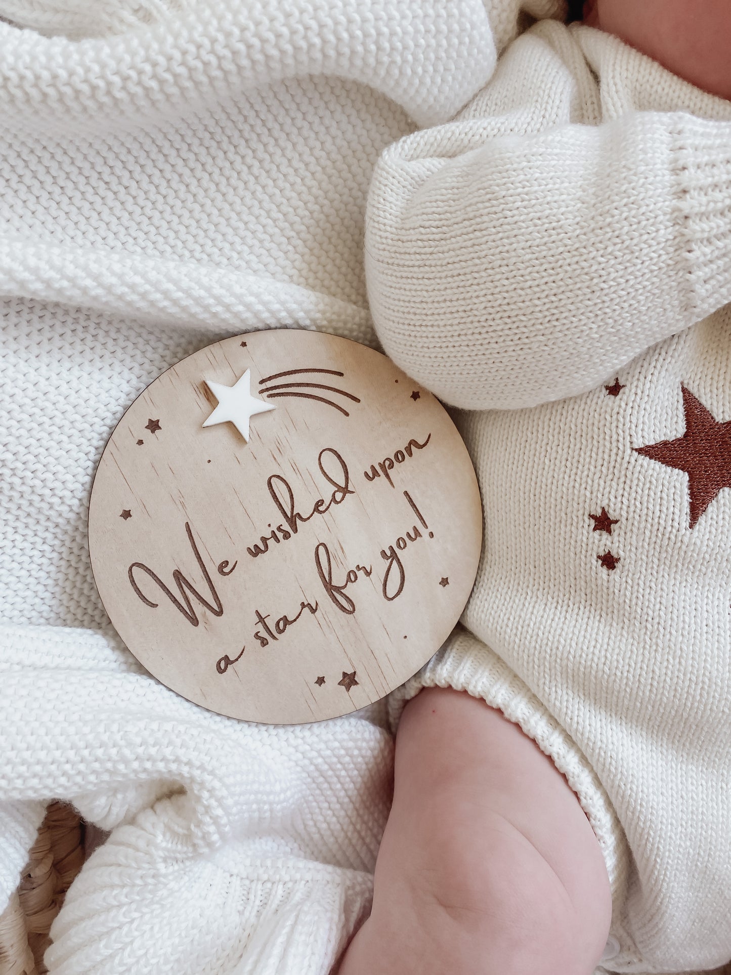 Wooden "We wished Upon a Star" Plaque