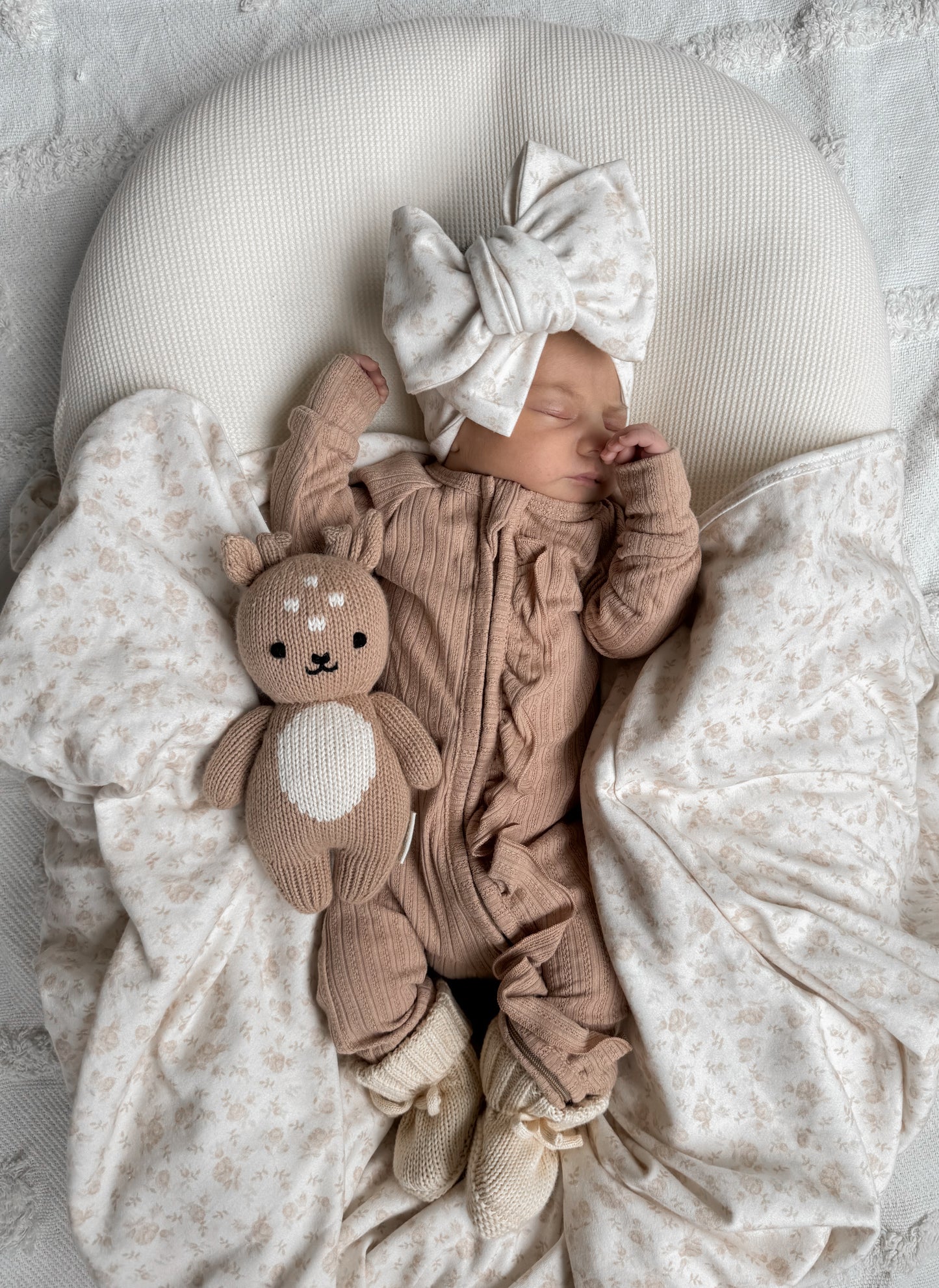 Jersey Swaddle Set - Vintage Rose