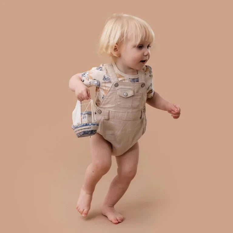 Savanna Utility Romper - Almond