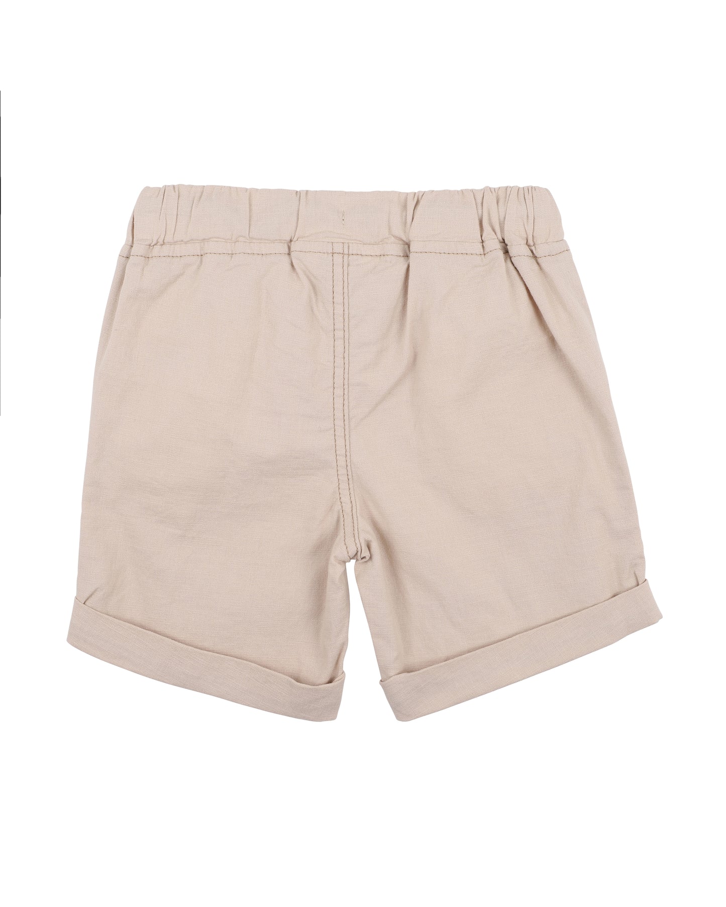 Savanna Canvas Woven Shorts - Almond - 3-5Y