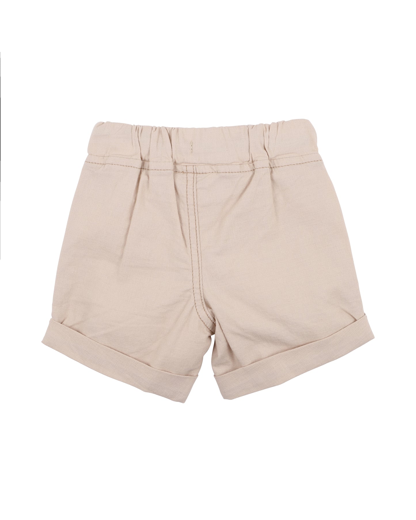 Savanna Canvas Woven Shorts - Almond - 0-2Y