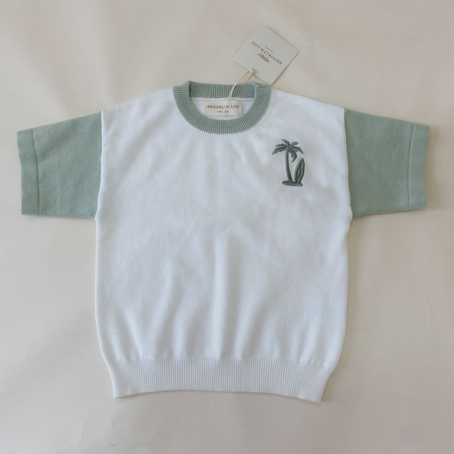 Knit Surfs Up Tee - Sage