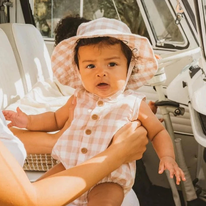 Quinn Check Sun Hat