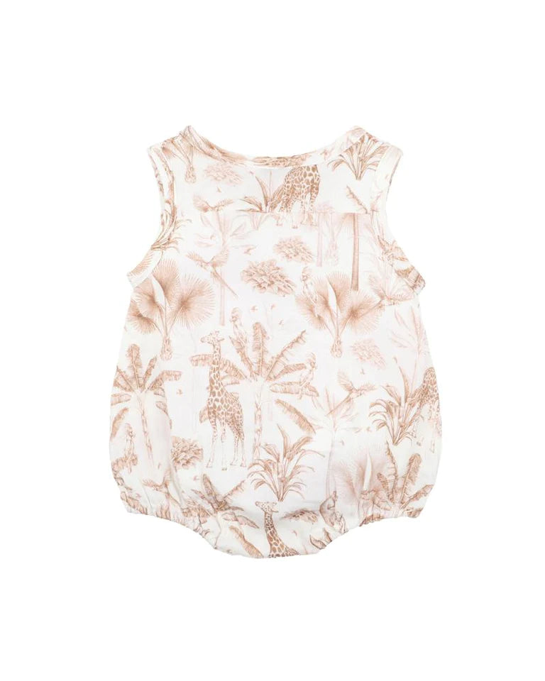 Quinn Safari Cotton Romper