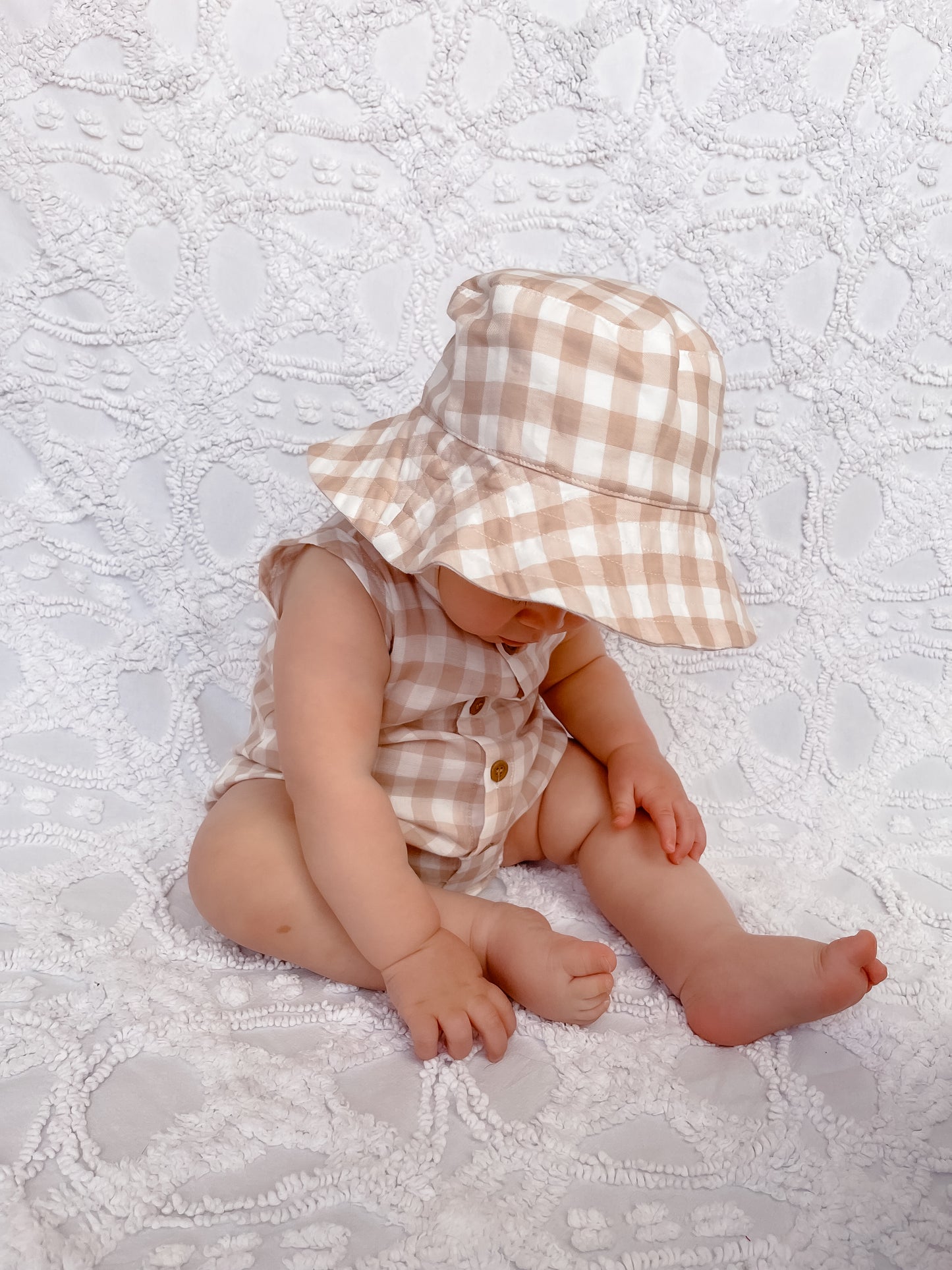 Quinn Check Sun Hat