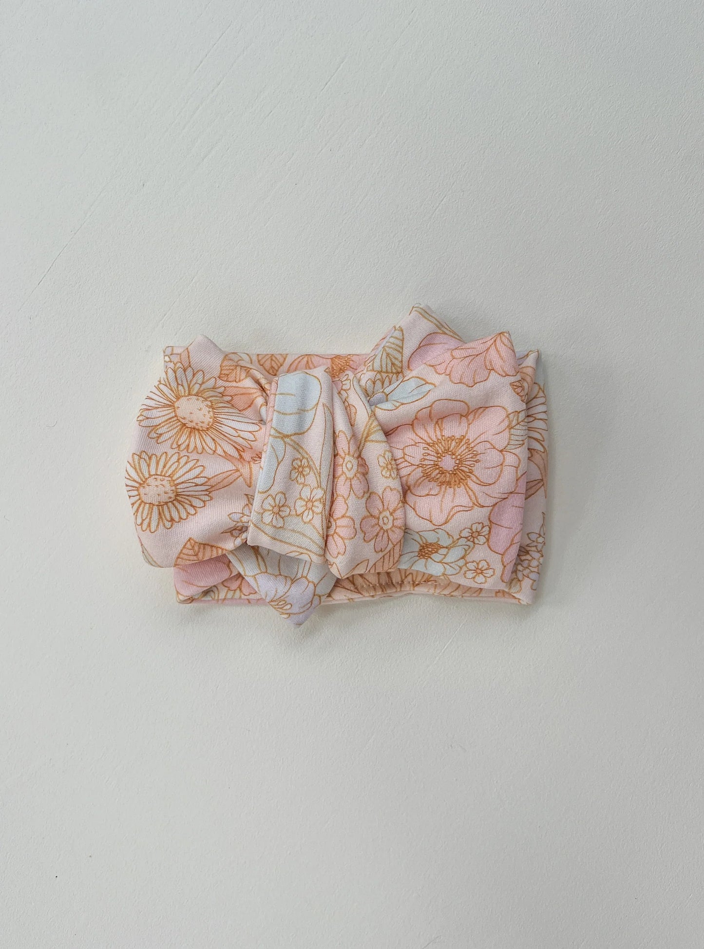 Oversized Topknot - Pastel Bloom JERSEY