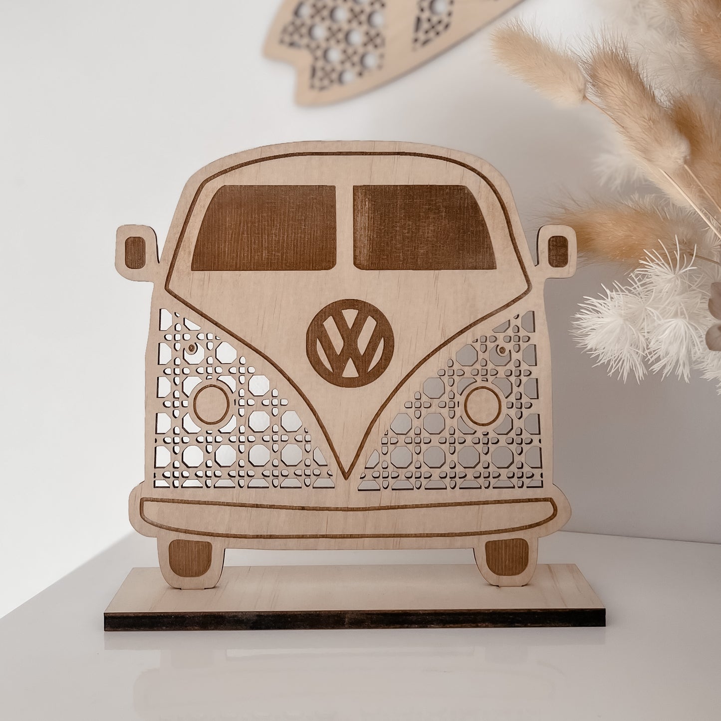 Wooden Rattan Look Kombi Van