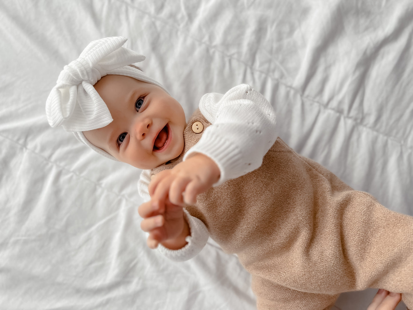 Toffee Marle Knit Overalls