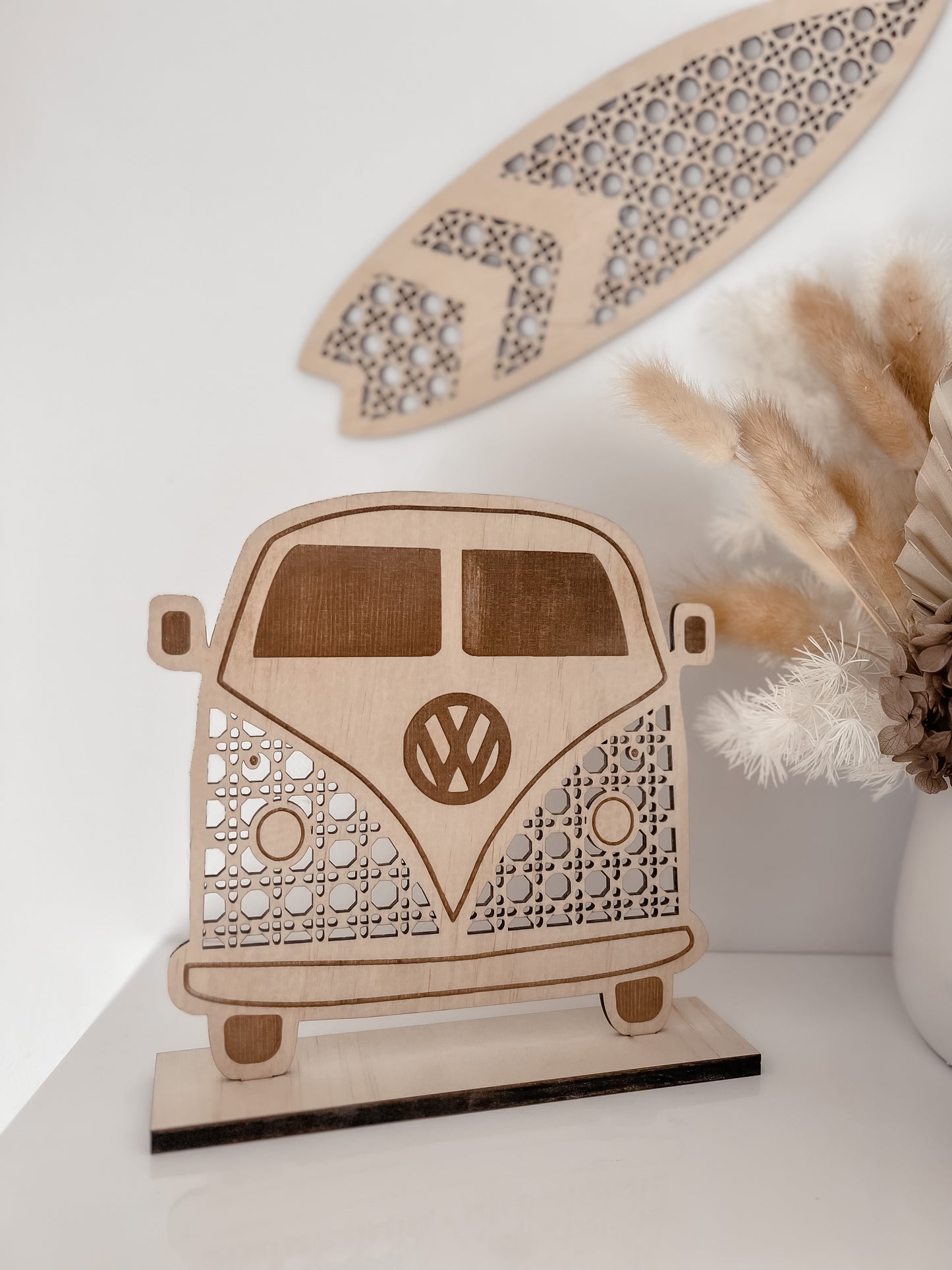 Wooden Rattan Look Kombi Van