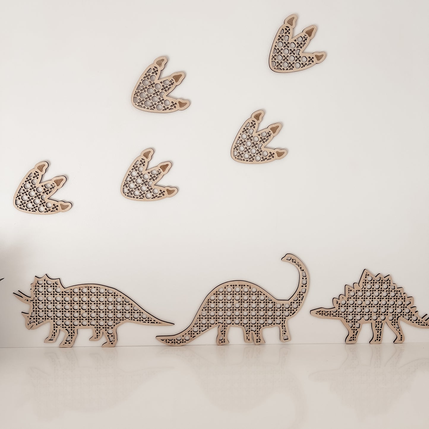 Wooden Rattan Look Bedroom Decors - Dinosaur