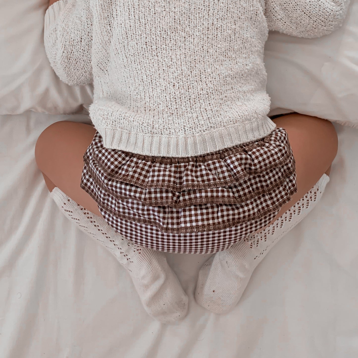 Ruffle Bloomers - Chocolate Gingham