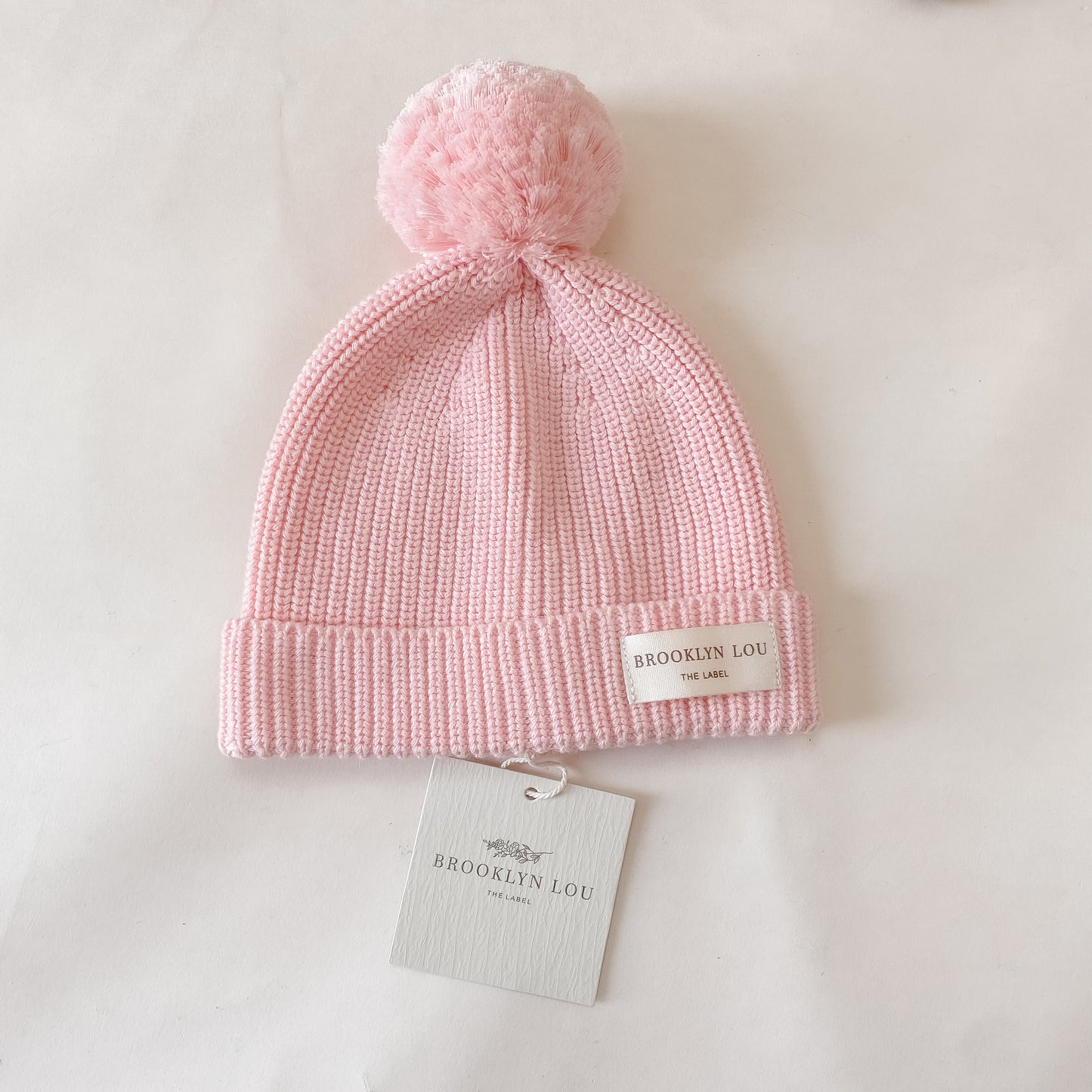 Knit Beanie - Pink Marshmallow