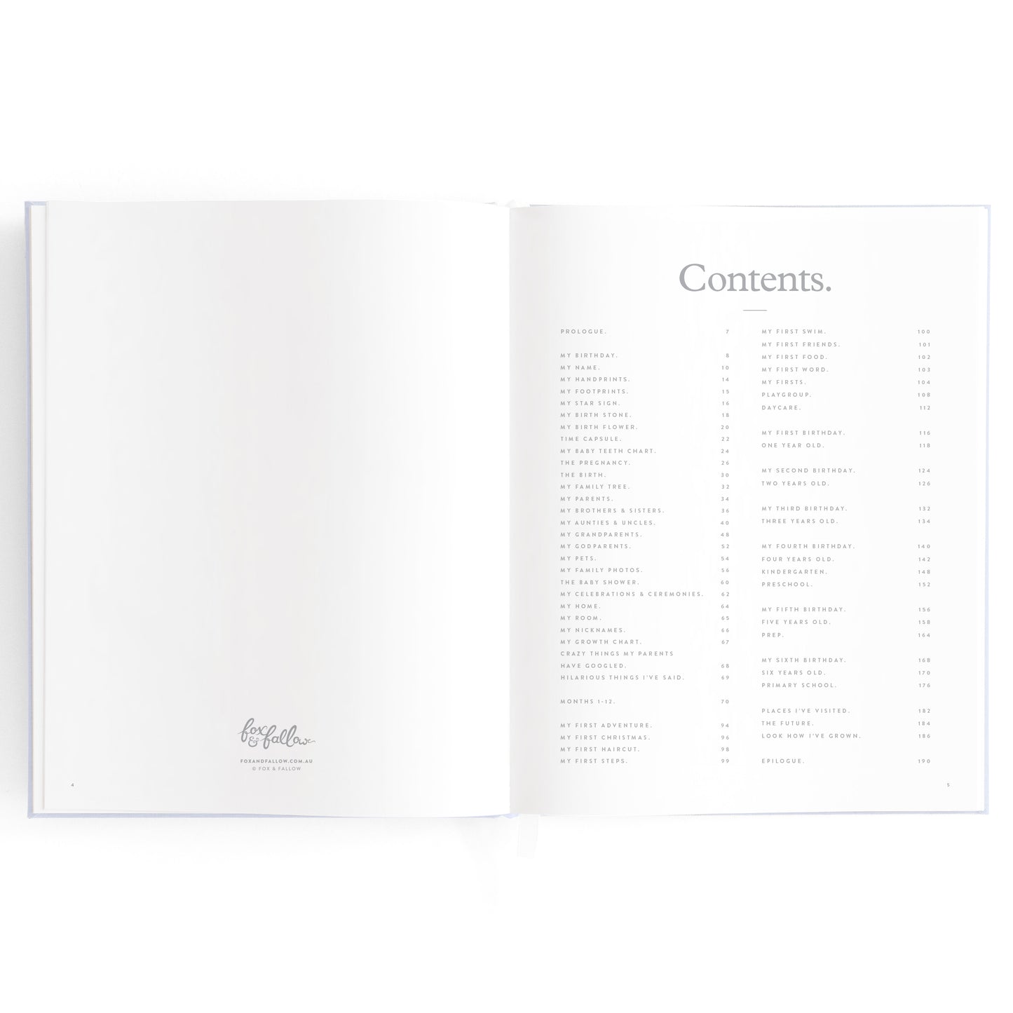 Baby Book - Powder Blue