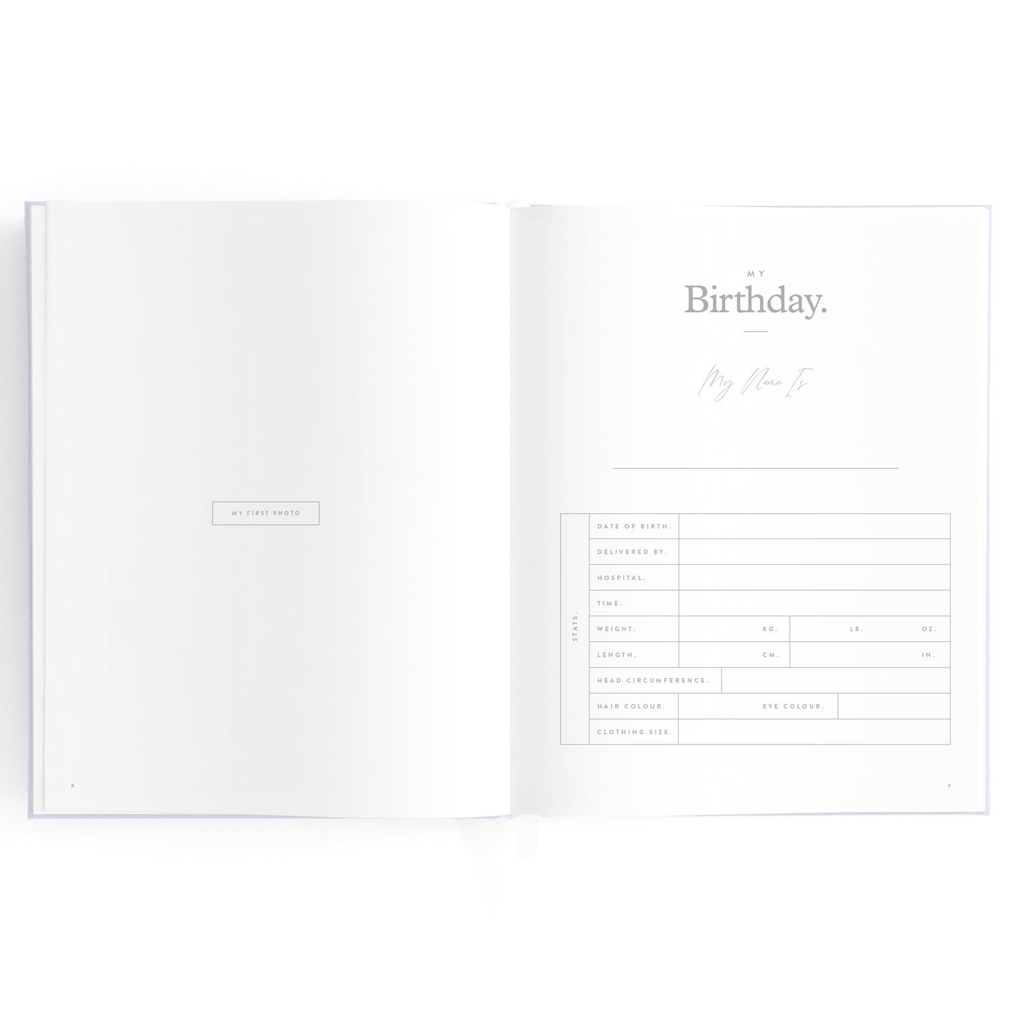 Baby Book - Powder Blue