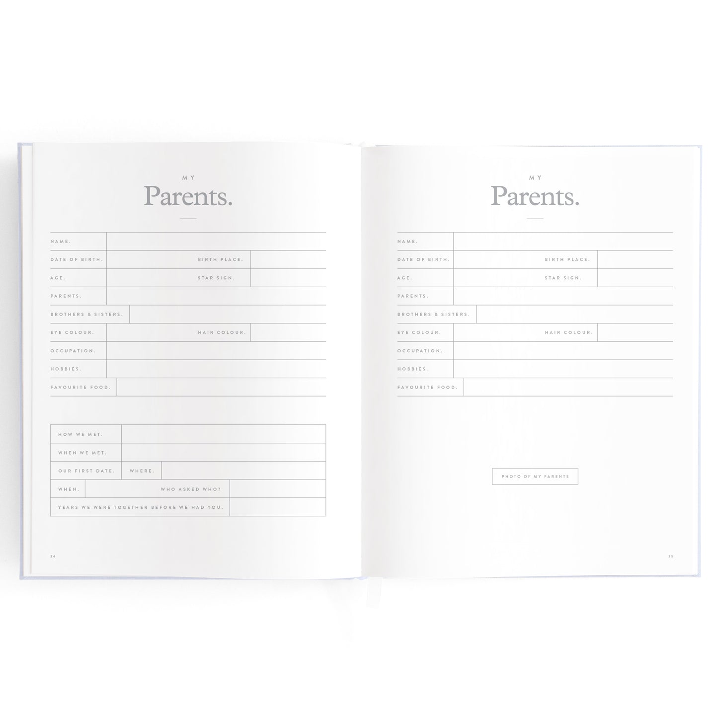 Baby Book - Powder Blue