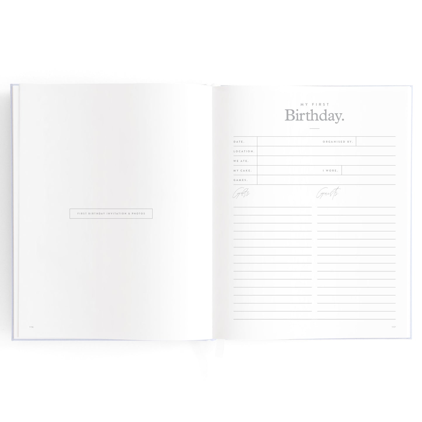 Baby Book - Powder Blue