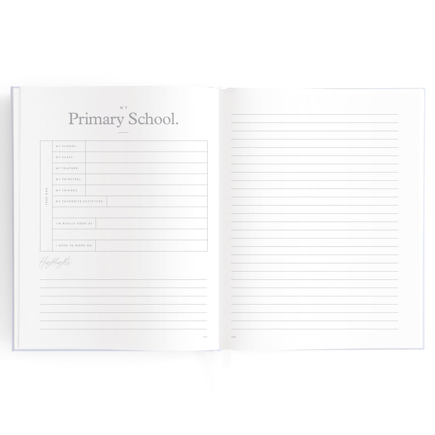 Baby Book - Powder Blue