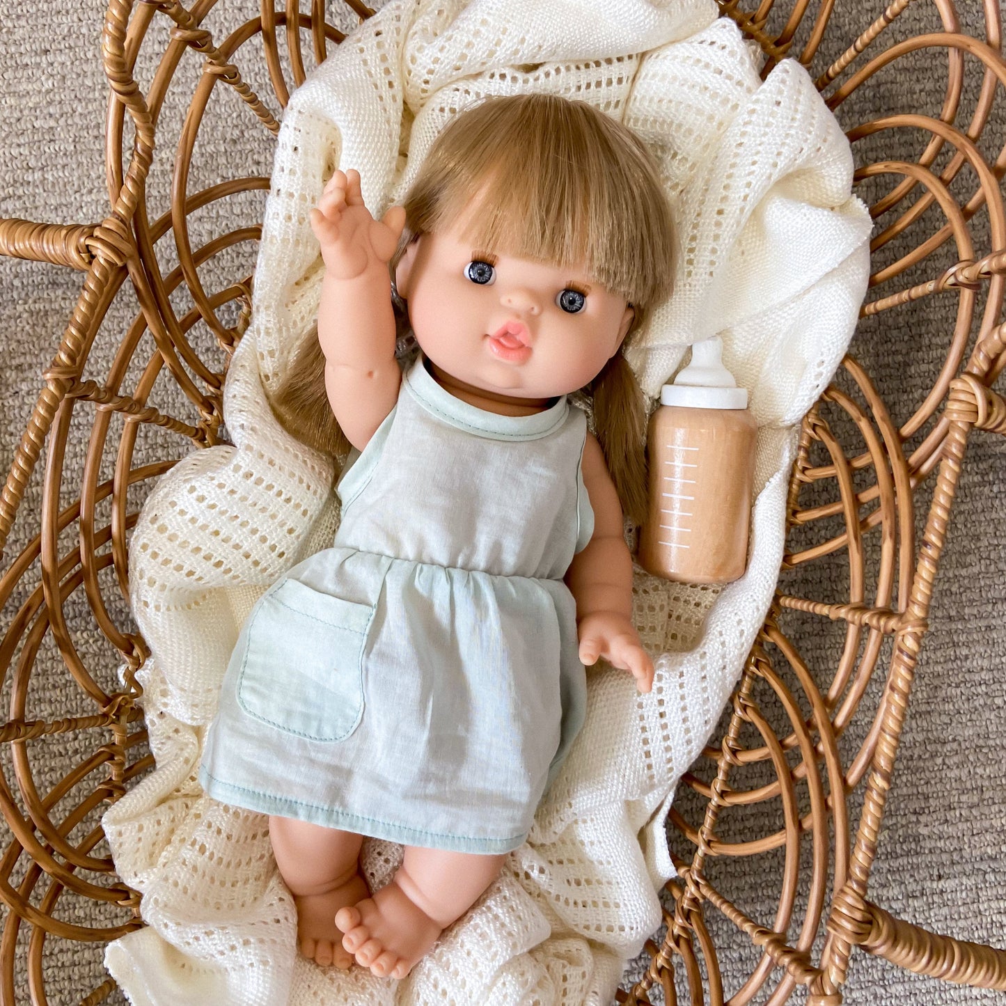 Doll Dress - Sage