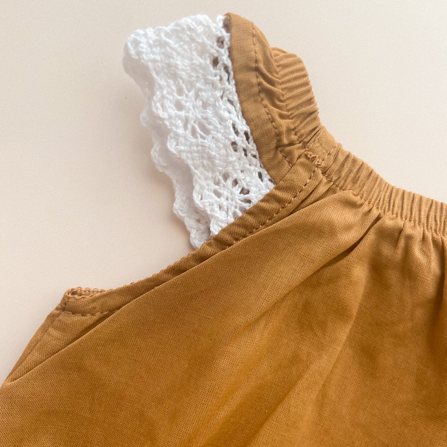 Doll Romper - Hazelnut