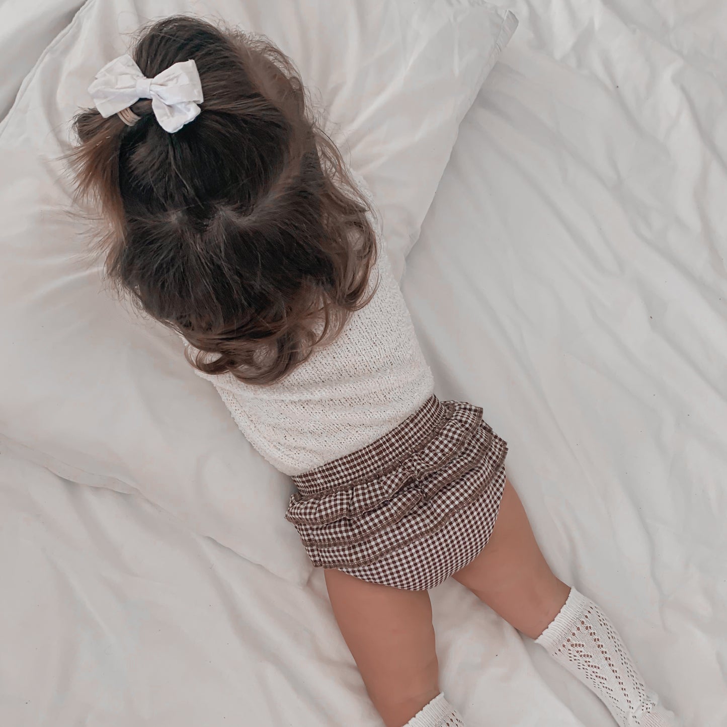 Ruffle Bloomers - Chocolate Gingham