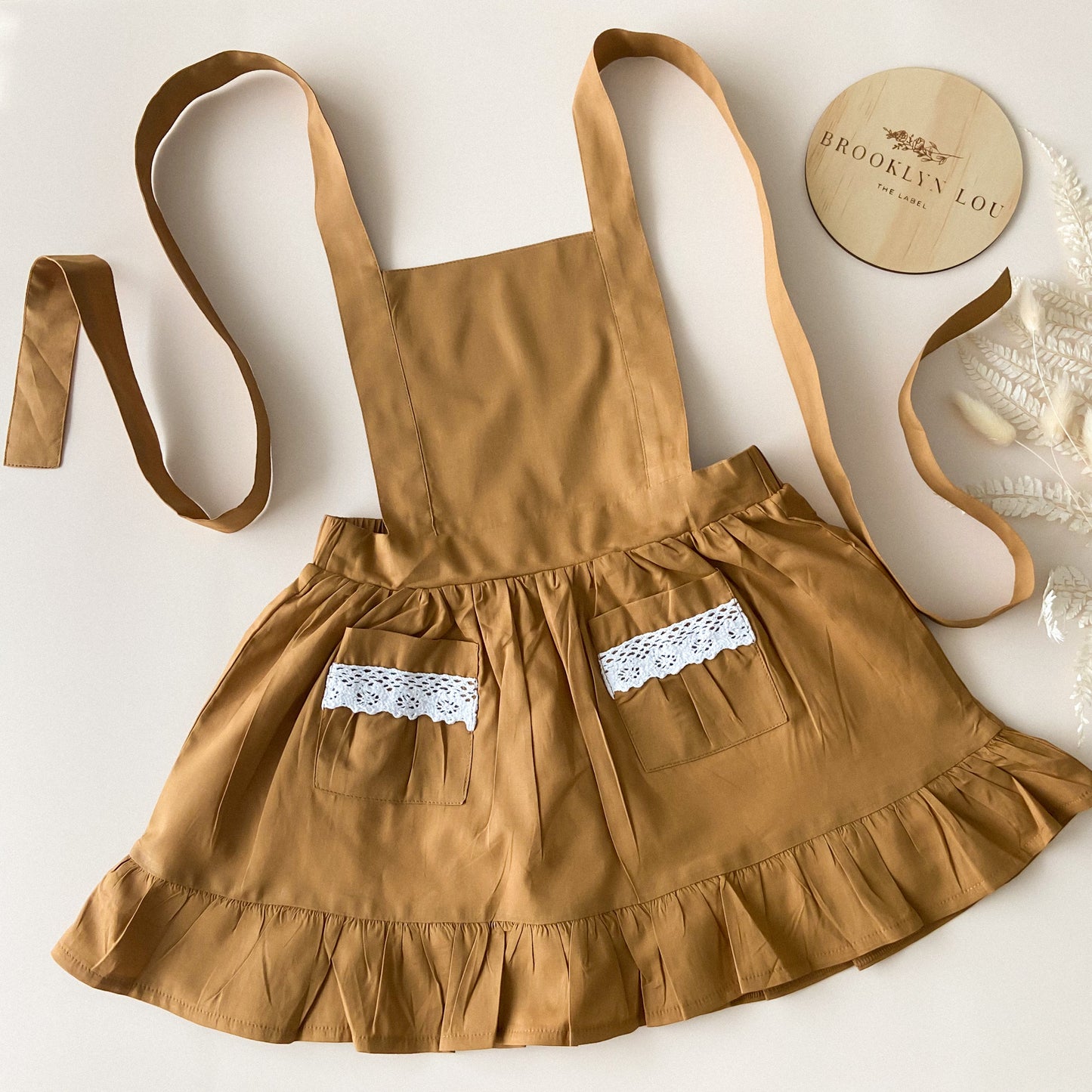 Blakely Pinafore - Hazelnut