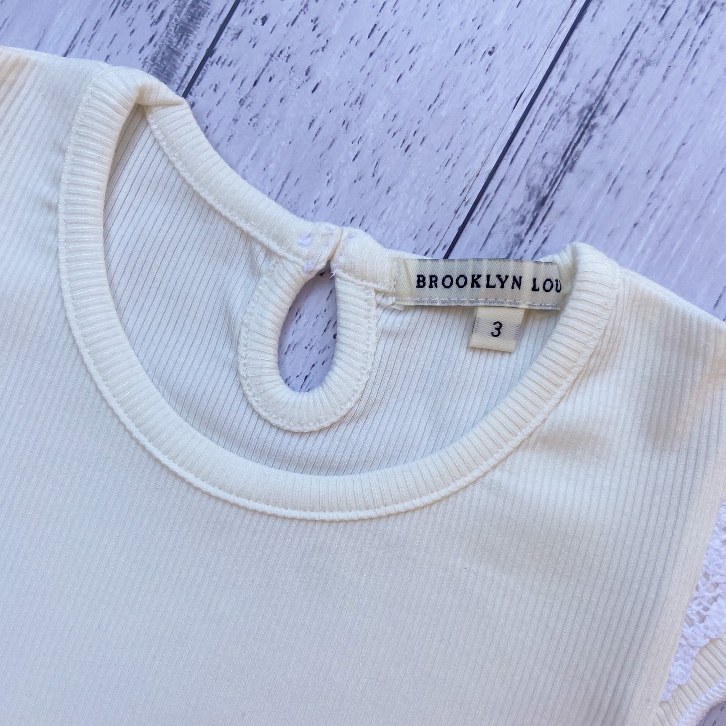 Brooklyn Ivory Ribbed Singlet/Suit