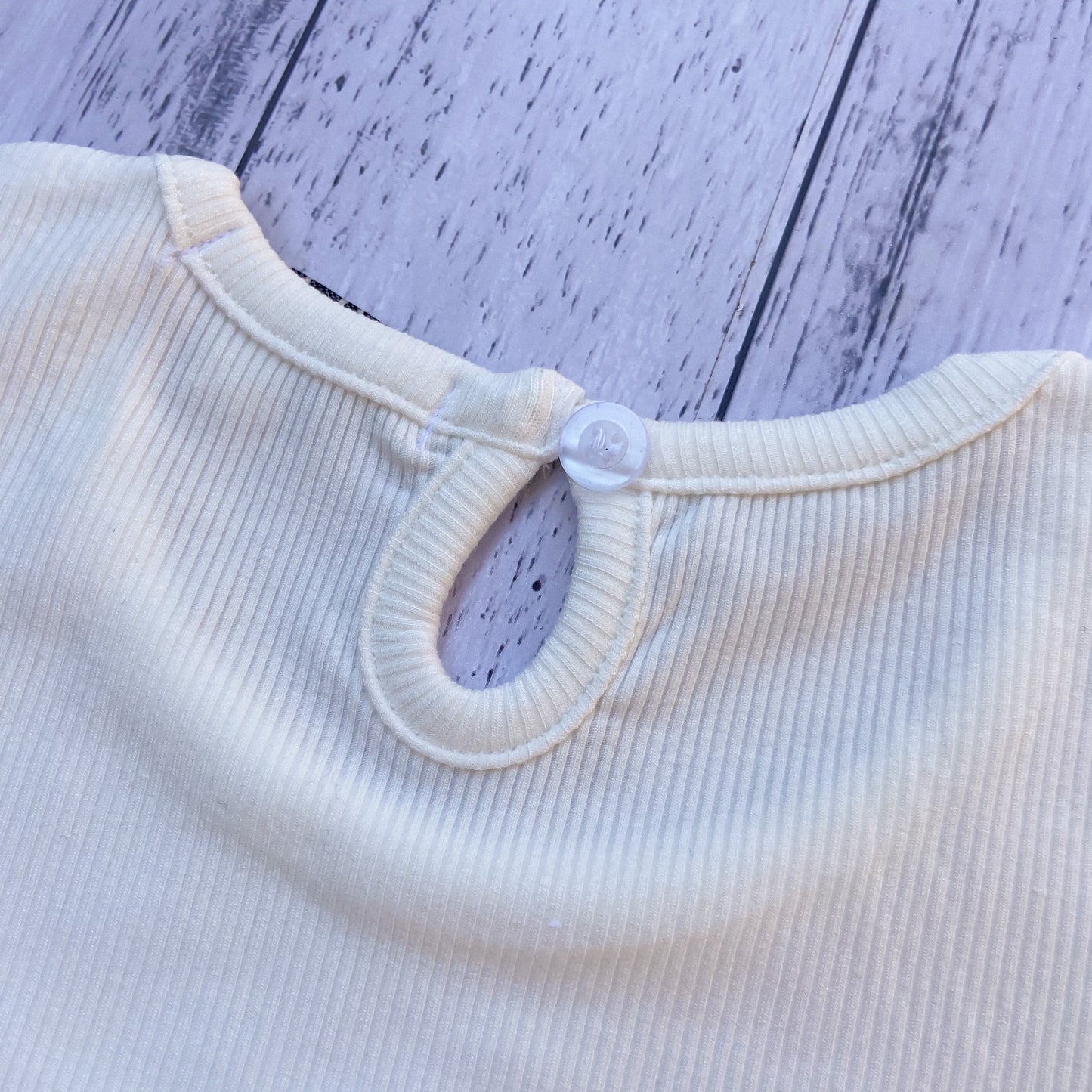 Brooklyn Ivory Ribbed Singlet/Suit