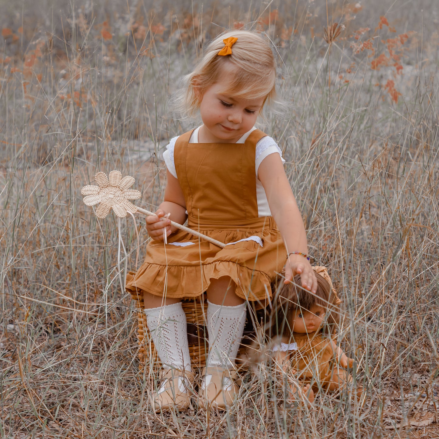Blakely Pinafore - Hazelnut