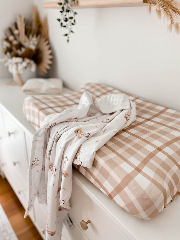 Swan Minky Pram Blanket