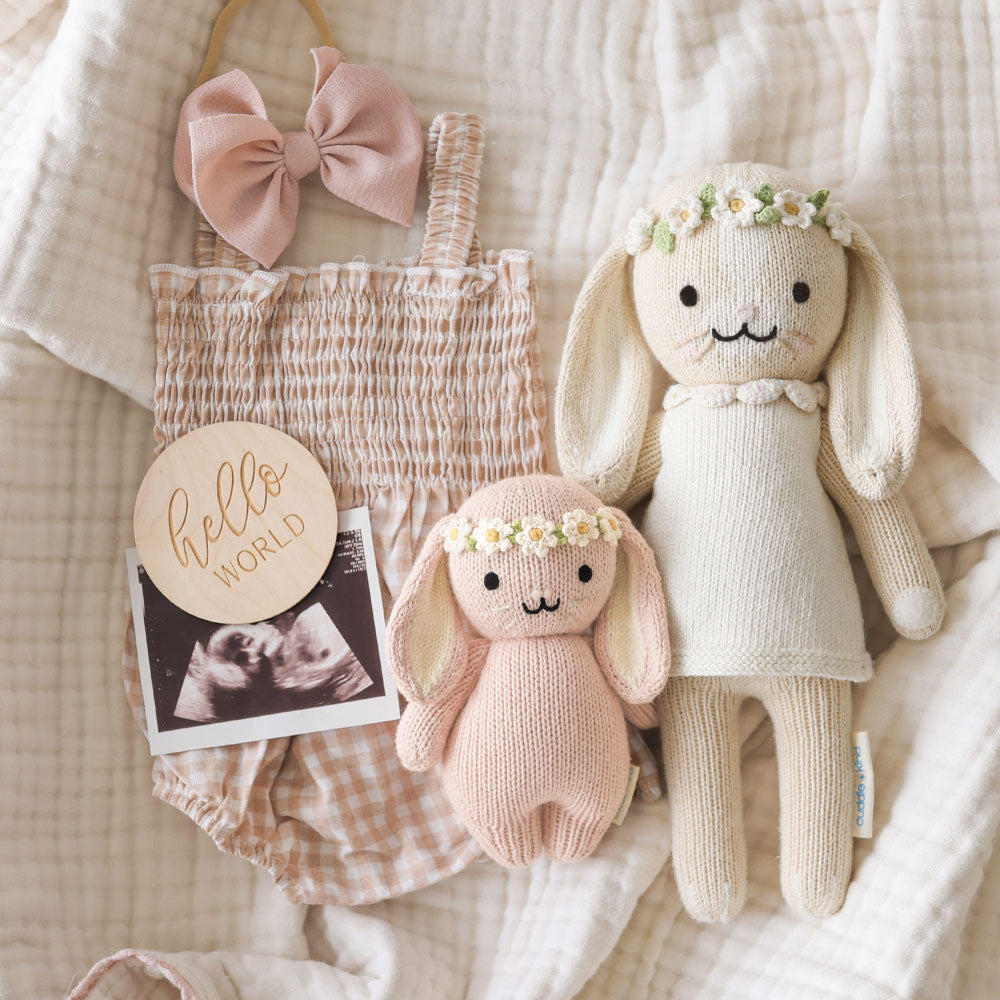 Baby Bunny (rose with ivory floral)