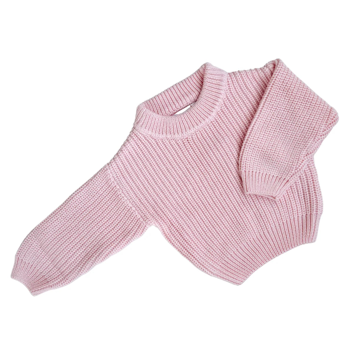 CHUNKY KNIT JUMPER | Baby Pink