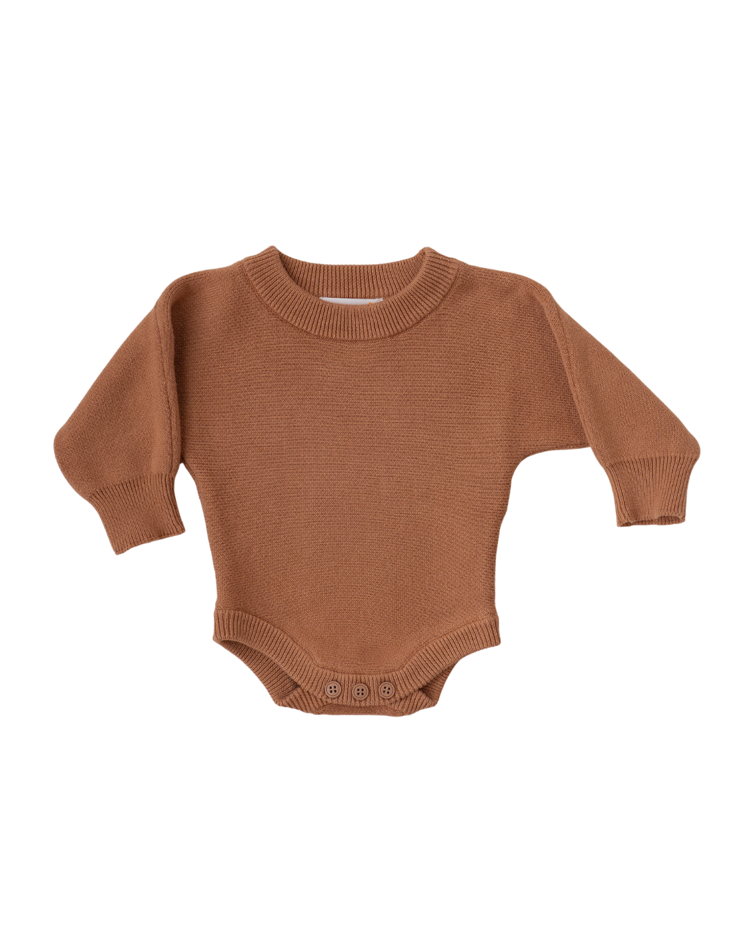 FLAT KNIT ROMPER | Chestnut