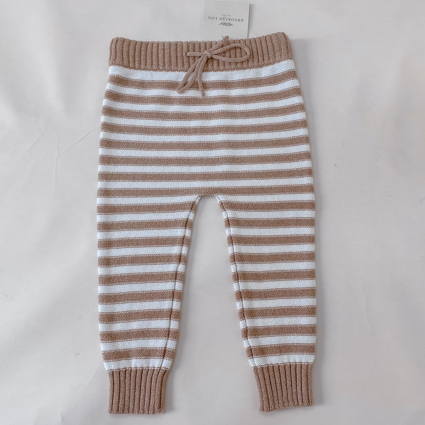 Toffee Stripe Knit Pants