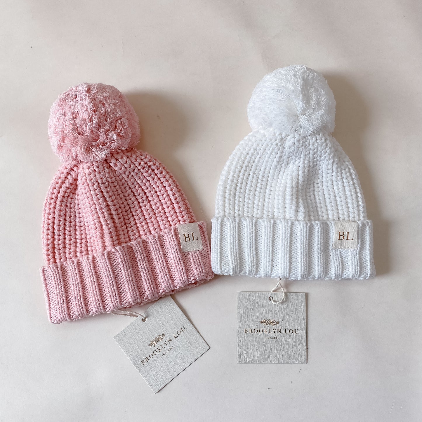 Chunky Knit Beanie - Strawberry