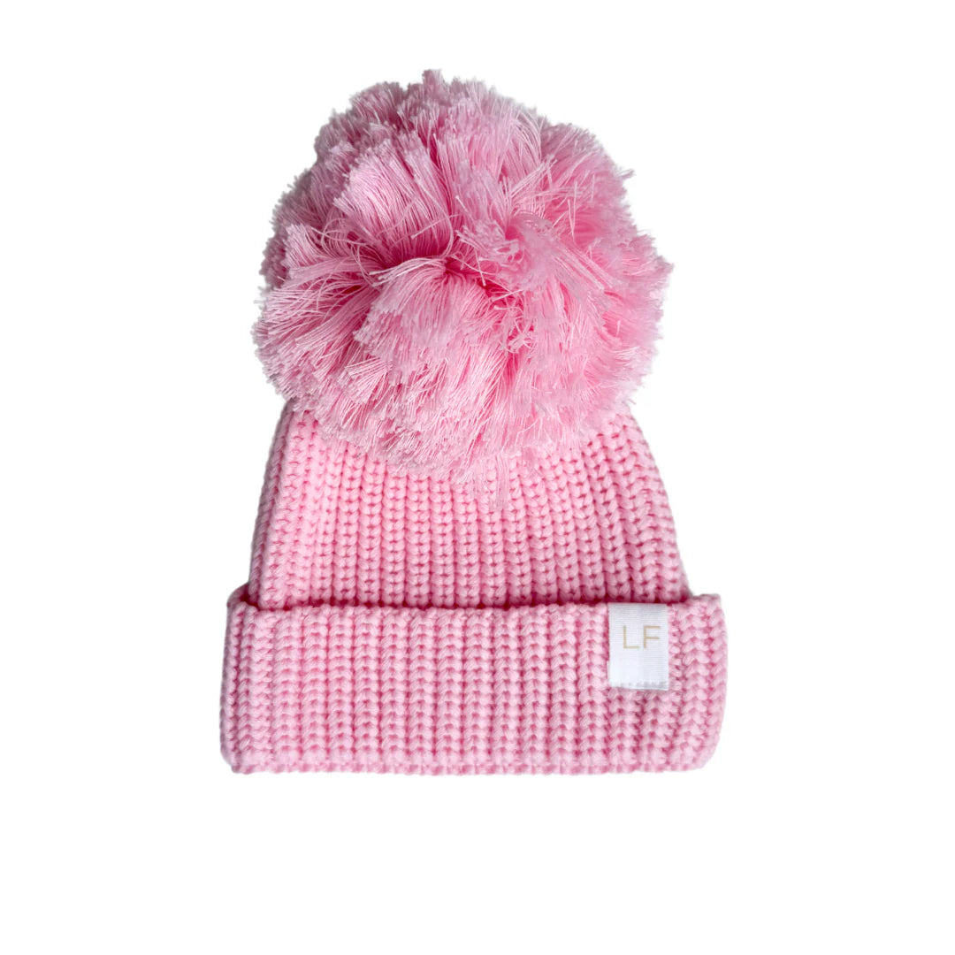 Knitted Pom Beanie - Marshmallow