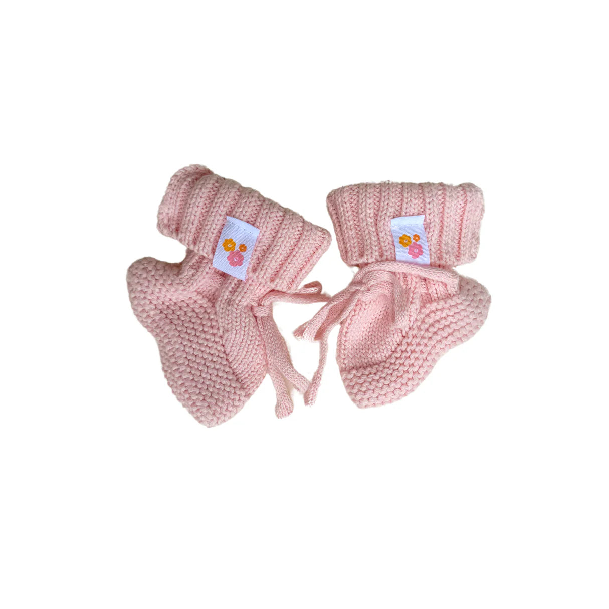 Knitted Booties - Baby Pink